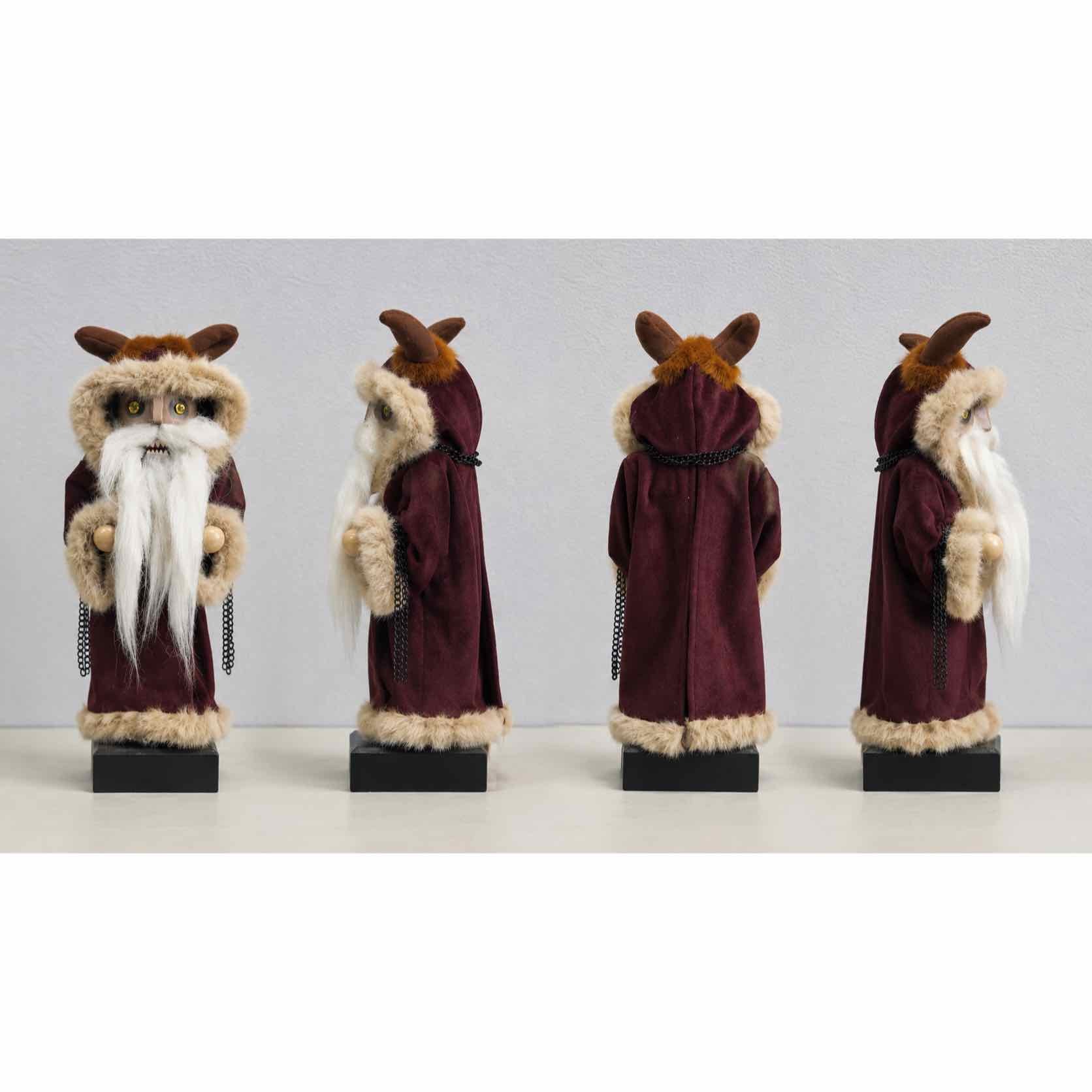 Custom Hooded Winter Owl Nutcracker Figure for Christmas Display