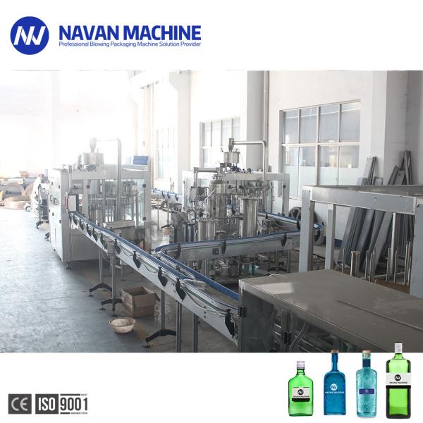 Monoblock 200-2000ml Glass Bottle Carbonated Drink Vodka Filling Machine