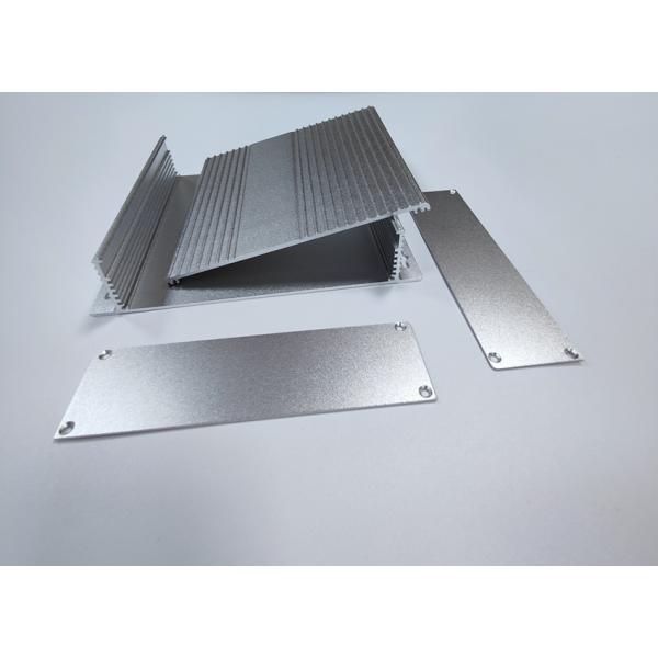 160*46*150mm Anodized Black Aluminum Cooling Case With Flange Wall Mount