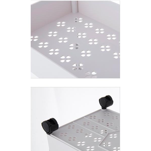Multilayer Mobile Storage Trolley Rack For Kitchen Bedroom Bathroom