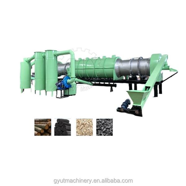 Непрерывное производство древесного угля из кокосовой коры с пиролизной печью для древесной пиломатериалы
