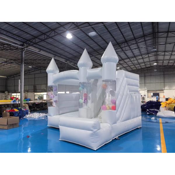 OEM Надувный ПВХ Детский Отскачивающий Замок 13FT Белый Отскачивающий Дом Для Свадьб и Дней Рождения С Фабричной Ценой