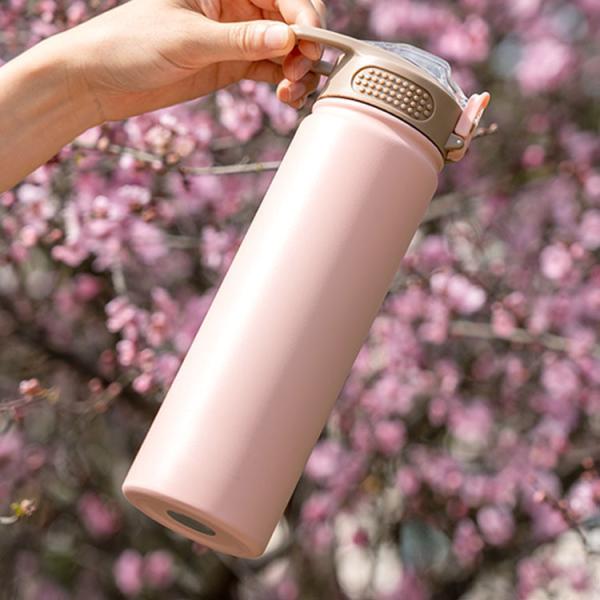 Multicolor Insulated Double Wall Stainless Steel Water Bottles With Straw