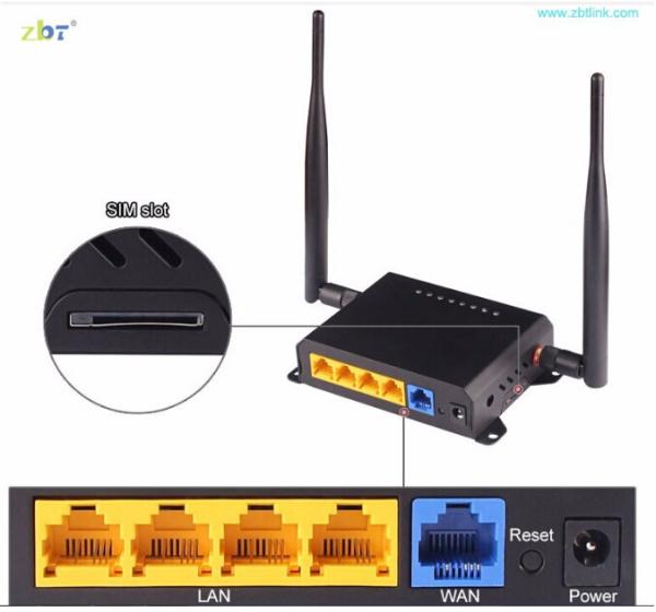 1 4 LAN 2.4G 4G Industrial Wireless Router 300Mbps With Sim Card Slot USB 2.0