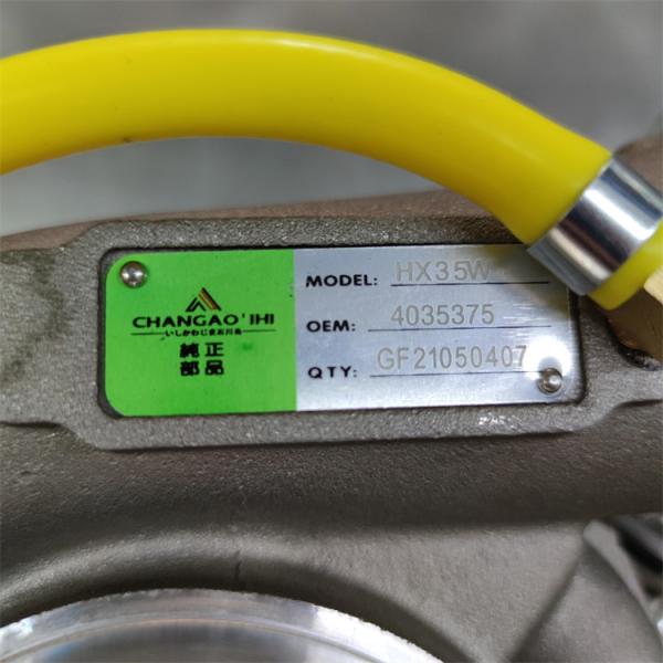 4035375 4043471 6738-81-8192 Truck Turbocharger Hx35W For Cummins 6BTA