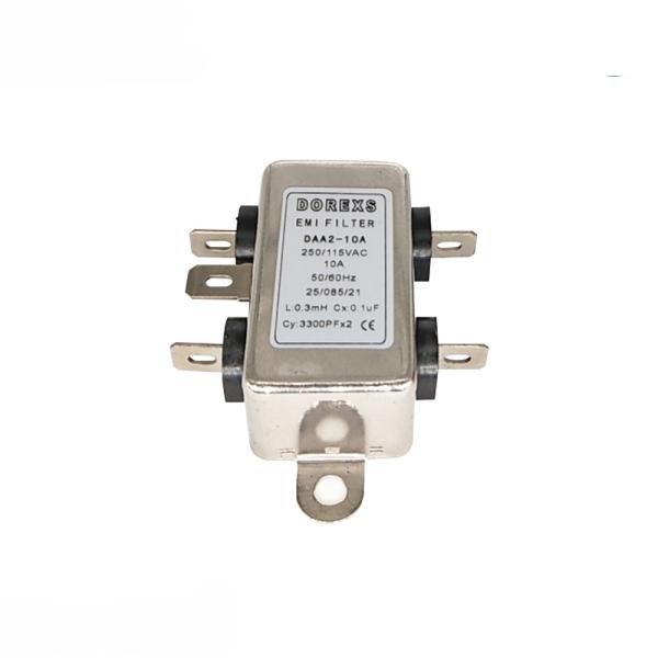DAA2 Вставка фильтра EMI однофазной 220V 3A 6A 10A 50/60Hz