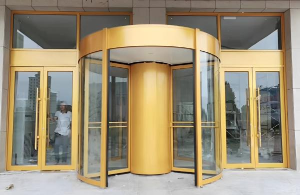 Manufacturers Make Direct Selling Aluminum Alloy Rotary Revolving  Door