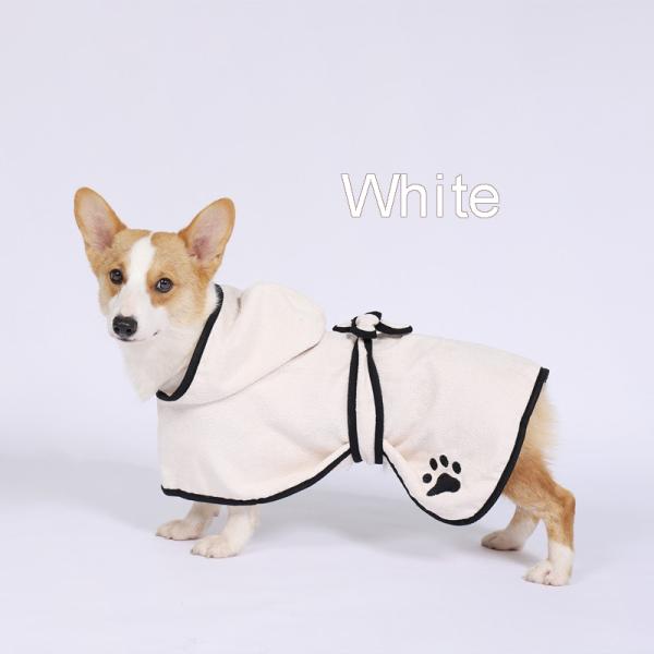 El café súper absorbente ropa de baño para mascotas rápida seca de microfibra ropa de perro toda la temporada