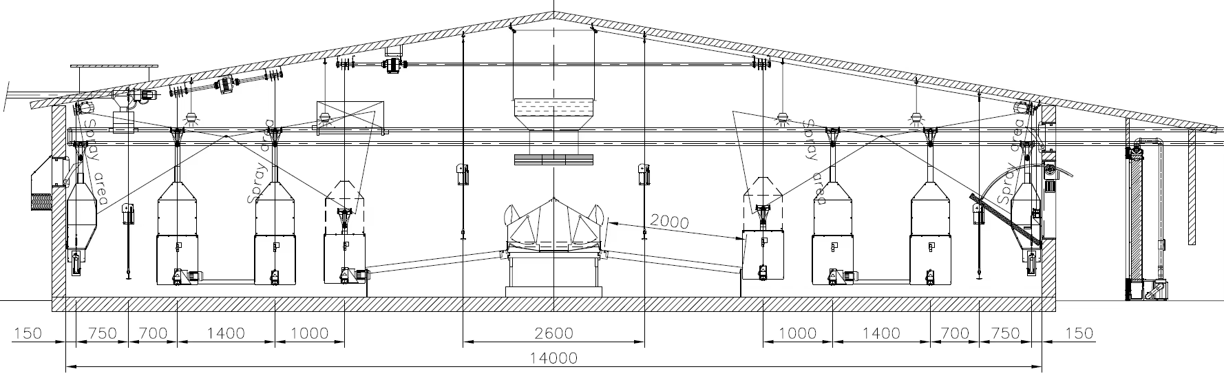 Customizable Modern Smart Automated Control Galvanized Steel Poultry Farm Equipment with Modular Design