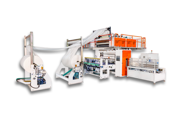 380V Automatic Facial Tissue Converting Line V Fold Tissue Paper Folding Machine 120m/min