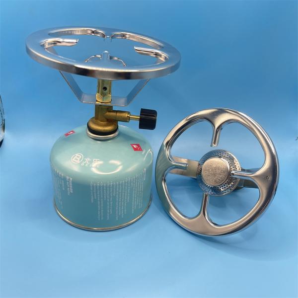 Переносная стальная мини-горелка для газа для приготовления пищи на открытом воздухе - компактная печь для кемпинга