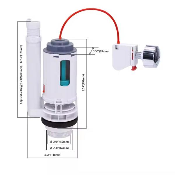 Onsite Installation Universal Toilet Repair Kit Dual Flush Valve