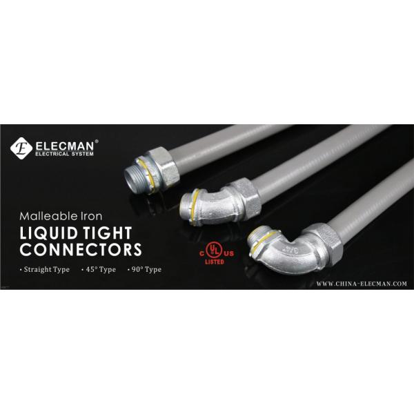 1 inch Malleable Iron Straight Flexible Conduit Fittings Liquid Tight Connector