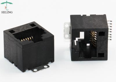 Conector RJ45 vertical de abrigo preto nenhuma - proteção de Shell para cubos/router