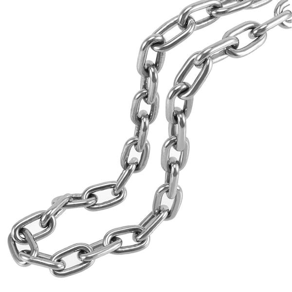 Cadena de eslabones de acero inoxidable 304/316, eslabón corto / mediano / largo, con tecnología marina y calibración precisa