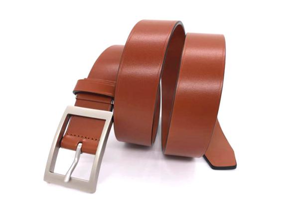 Alloy Pin Buckle 1 3/8 Mens Casual Leather Belt For Jeans