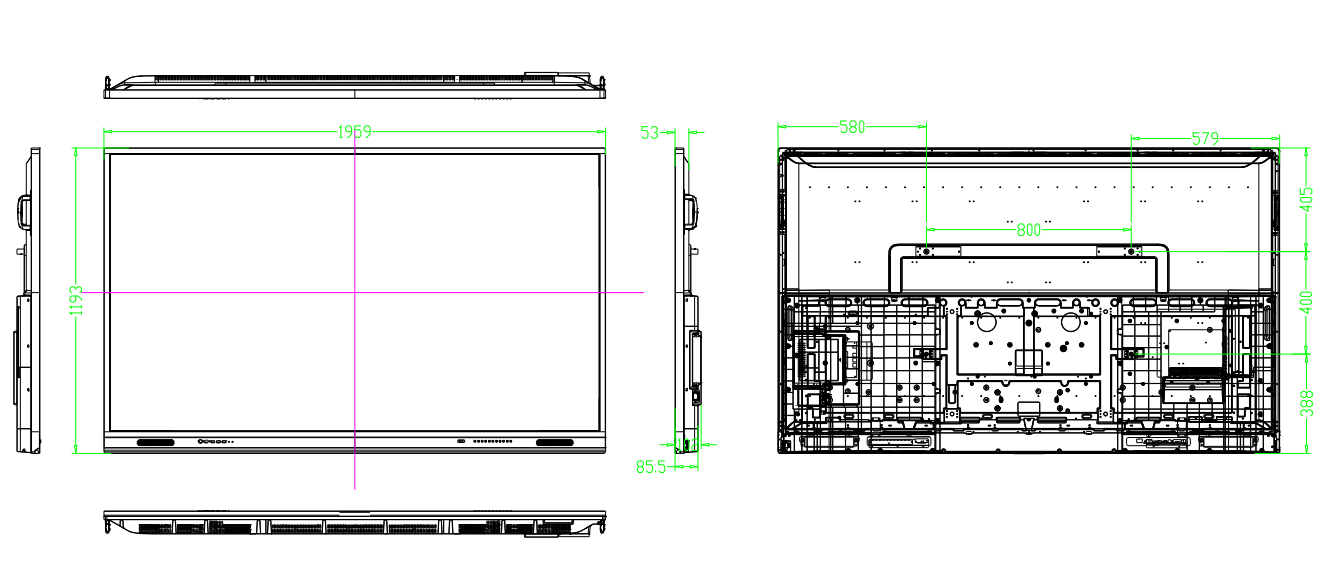 32G EMMC умное Whiteboard для учить анти- голубому экрану