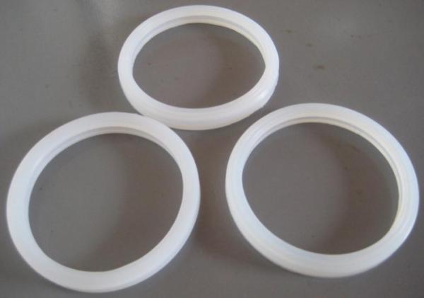Clear Flat Silicone Rubber Gasket , Rubber Seal O Ring For Light Bulb