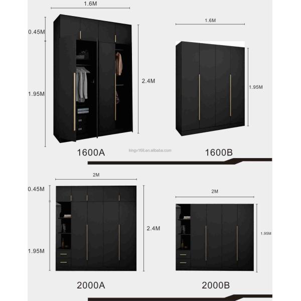 18mm Melamine Chipboard Customized Wardrobe Individual Bedroom Storage Cabinet