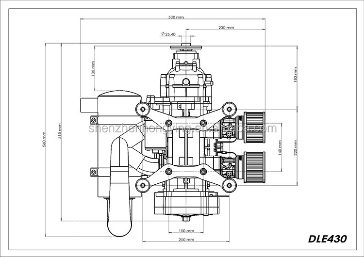 Dle430 Engine / , -, Twin-Cylinder Two-Stroke Air-Cooled Experimental Aircraft