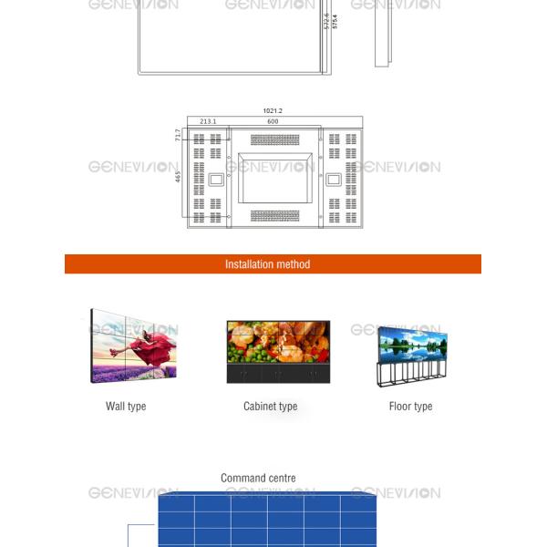 Настенный дисплей лькд электронной безопасностью Сумсунг видео- СДЕЛАЛ яркость 700 ДЛЯ выставки