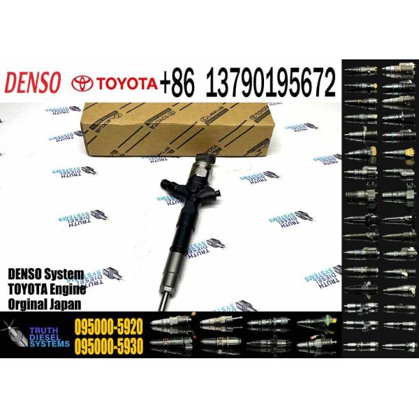 In Stock 095000-5920 23670-0L020 23670-09070 Fuel Injector Assembly for Hilux 3.0L D 1KD Diesel New Condition Engine Code 2KD