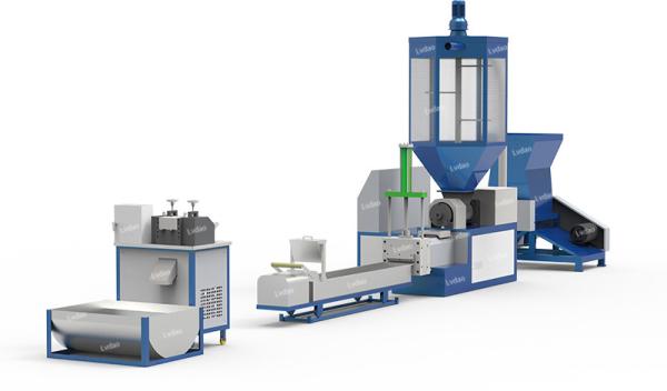 100 - máquina expulsando plástica de reciclagem plástica da máquina 150kg/H de tipo automático