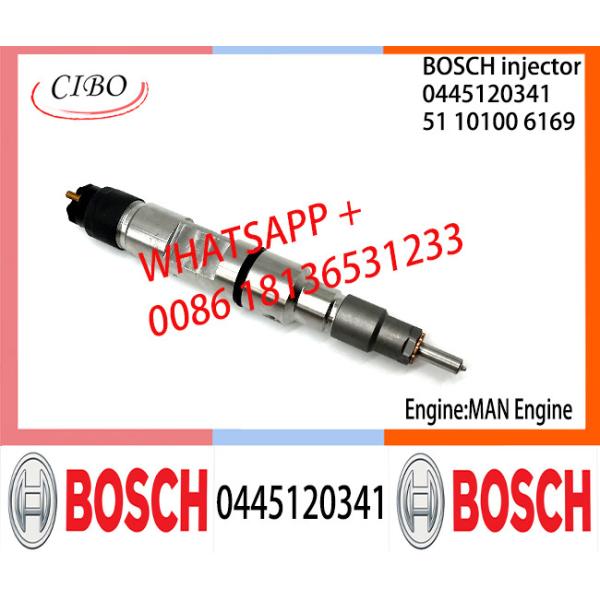Собрание 0445120341 инжектора дизельного топлива BOSCH 0445120341 первоначальное 51101006169 для двигателя ЧЕЛОВЕКА