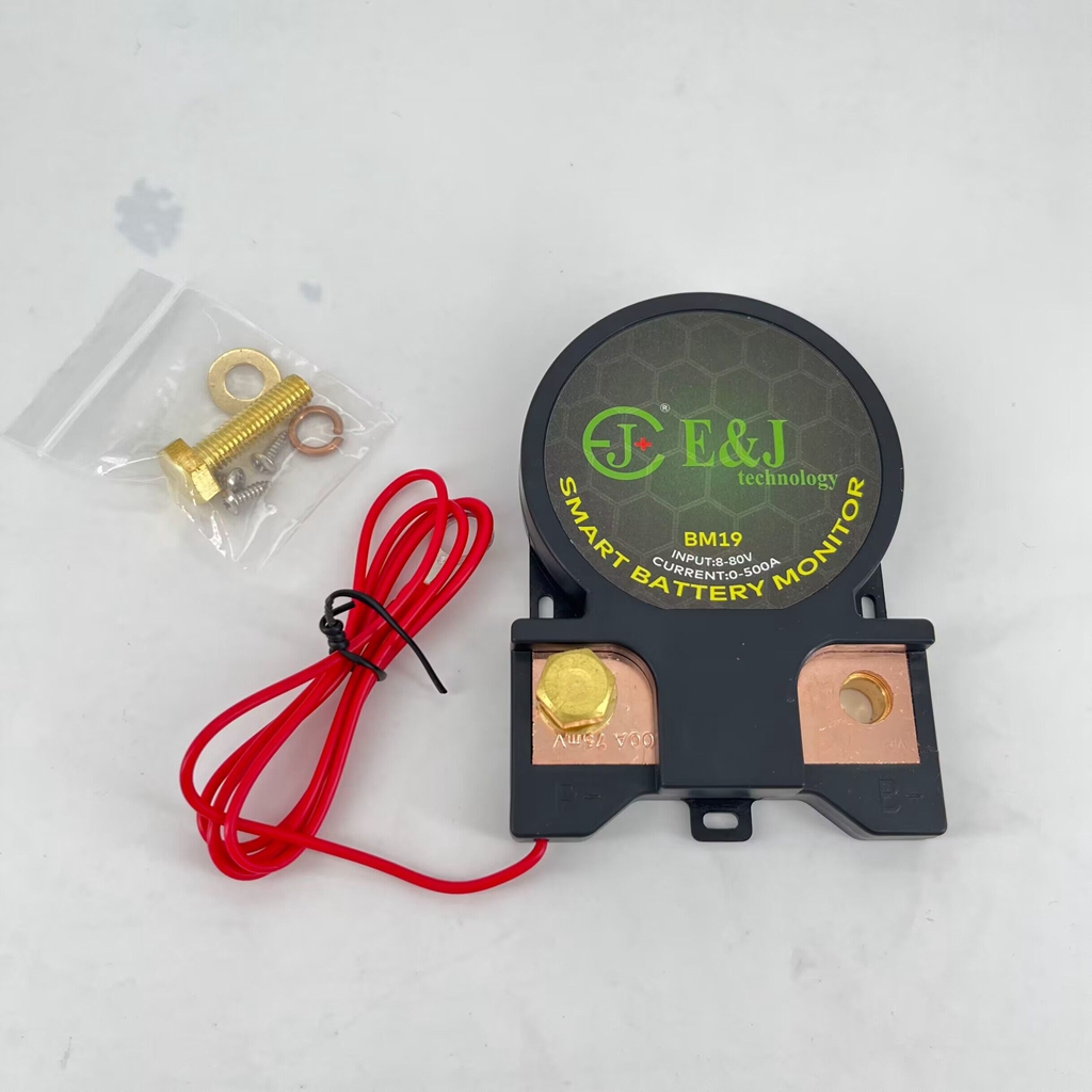 EJ-BM19 500A Smart Shunt 12V 24V 48V Battery Coulometer Bluetooth High Precision SoC