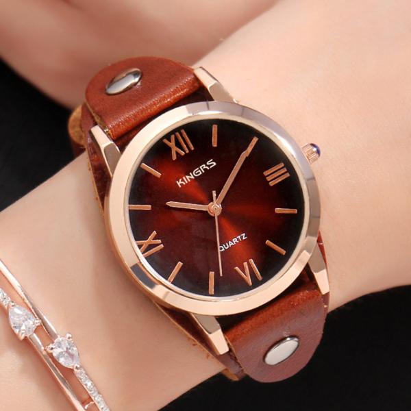 Alloy Wrist Watch , Gradient Colorful Fashion Design Wrist Watches ,Quartz Latest customized personalized wrist watch