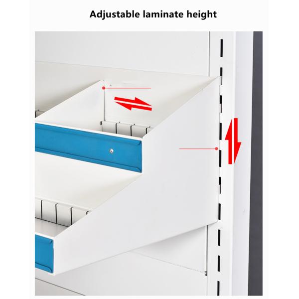 Double Sided Pharmacy Medicine Display Cabinet Clinic Multi Layer