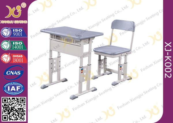 Double Tube Strong Support Aluminum Student Desk And Chair Set For University School