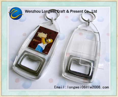 Консервооткрыватель бутылки ОЭМ пустой акриловый с рамкой фото для сувениров бара