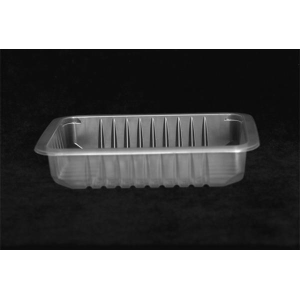 220 X 160 X 35MM Clear Disposable Plastic Tray Square Plastic Meat Tray Fruit