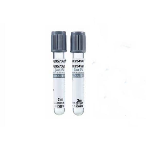 CE ISO Vacutainer With EDTA. K2&Sodium Fluoride/Heparin Sodium&Sodium Fluoride 3ml-5ml PET Glass