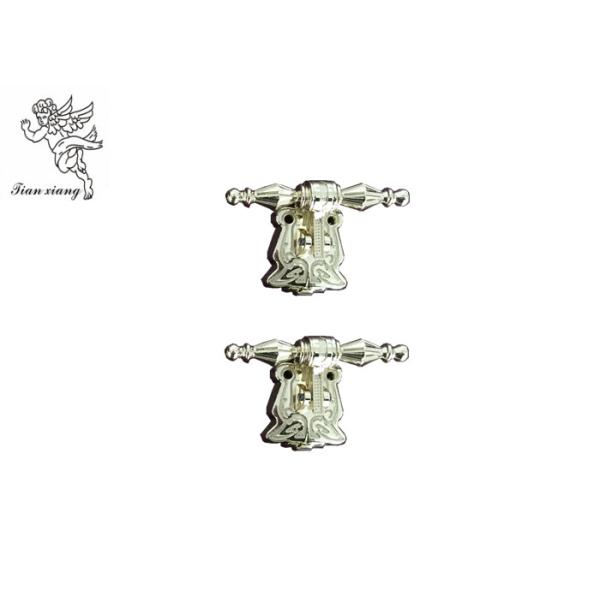 Funeral Swing Coffin Handles With Short Tube , Pale Gold H9023  Casket Handle Hardware