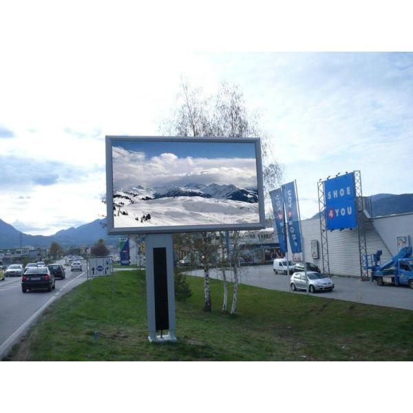 P8 Smd Outdoor Pole LED Display Signs , Wifi 3g Advertising Street LED Display