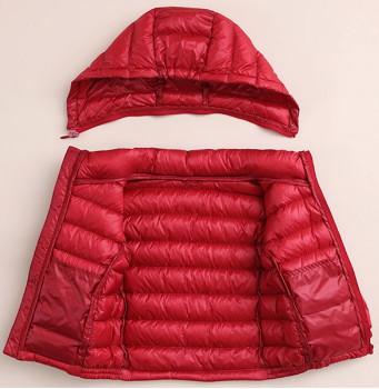 Custom Brand Kids Lightweight Puffer Jacket 100% Nylon Lining Fabric