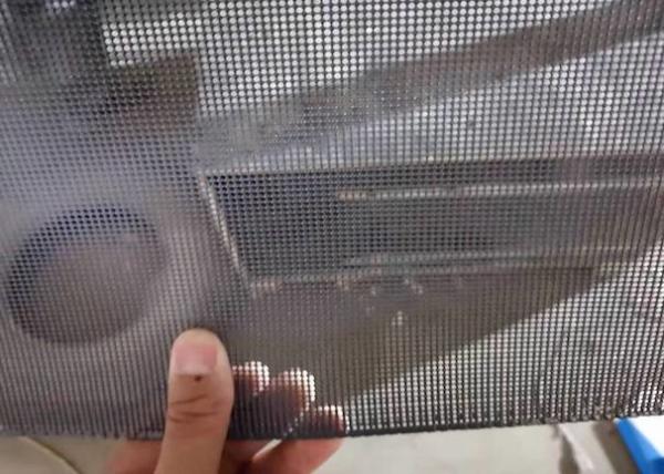 Black 30m / Roll Stainless Steel Diamond Mesh Anti Corrosion
