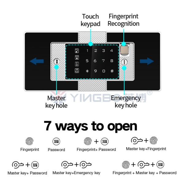 H50.5inch Home Safe Box Digital Biometric Fingerprint Lock Best Home Safe