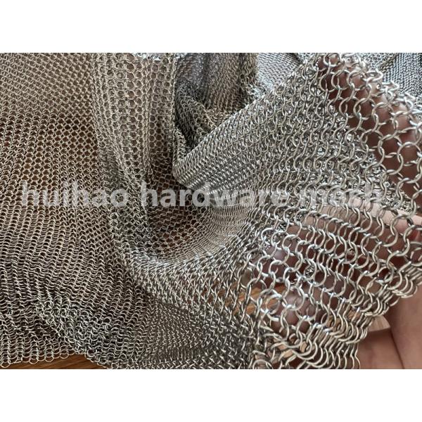 3.3kgs 316l Metal Mesh Drapery Weld Type Chainmail Rings Stainless Steel