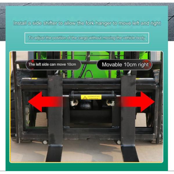 1.5 Ton Small Electric Forklift With Emergency Stop Button 2.5m Turning Radius 3-6m Lift Height