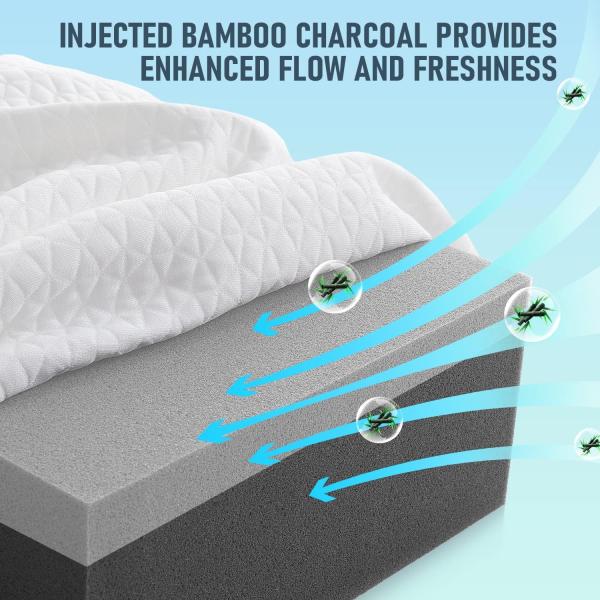 Anti-Static Memory Foam Side Sleeper Pillow Cooling Ice Cube Pillow for Nursing