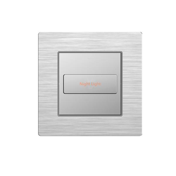 UK Standard Wall Switch Modbus RS485, 86mm Grey Plastic Light Switch