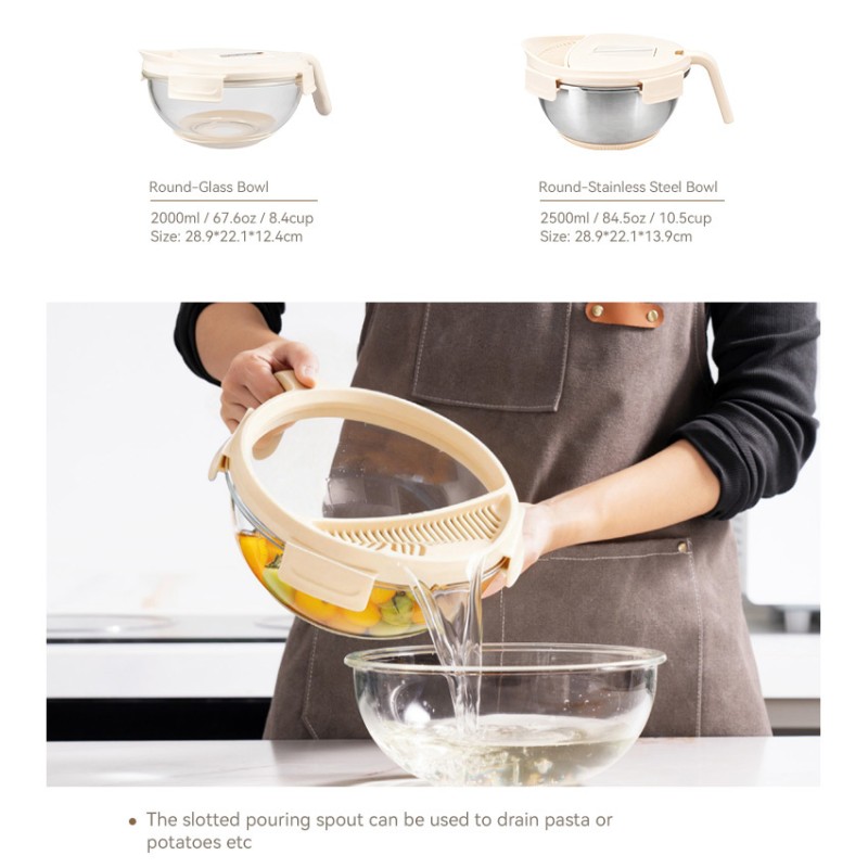 IKOO BPA Free Multifunctional Borosilicate Glass Bowl Professional Sourcing Solution