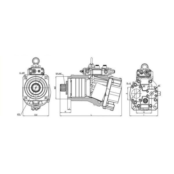 HITACHI Axial Piston Pump HPV145 ZX 280 Excavator Hydraulic Pump Assy