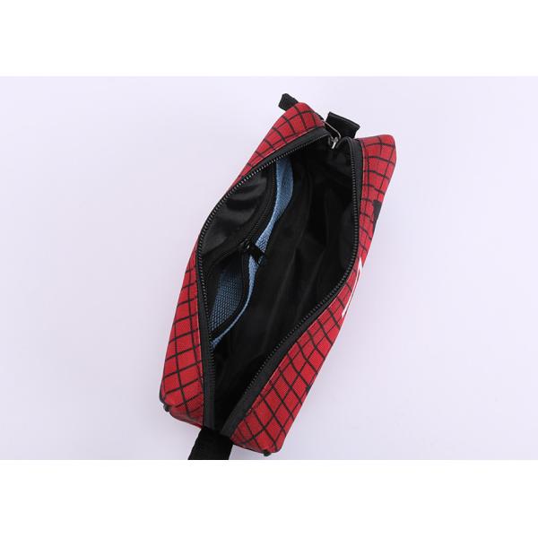 Custom Batman Logo Zipper Pencil Pouch , Canvas Travel Gift Makeup Pencil Holder