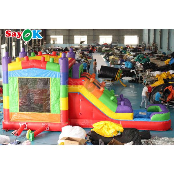 0.5мм ПВХ надувный единорог Отскакивающий дом Дети Отскакивающий замок Прыгающий горки Луна