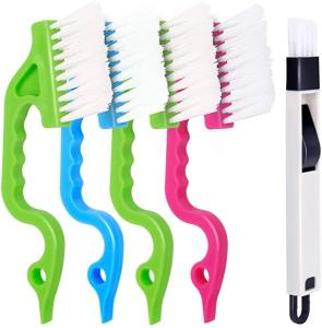 Escova de limpeza HandHeld de Gap do sulco de 5 PCS para a cozinha da casa