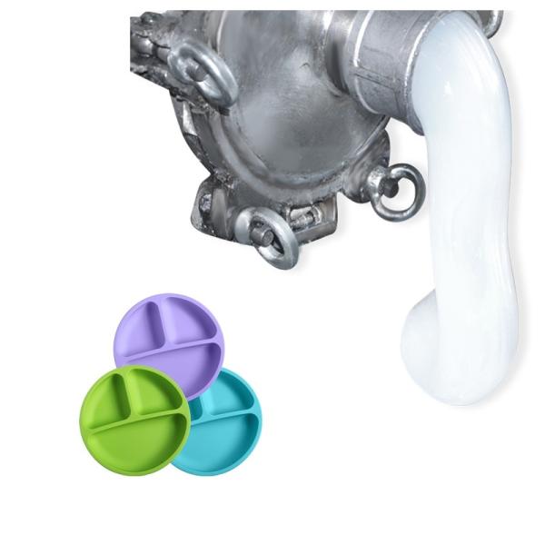 60% RH6250 Food Grade Silicone For Tableware Feeding Child Suction Mold Making